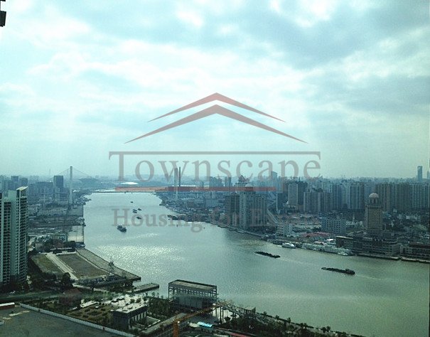 shanghai pudong rent Top floor Shimao Riviera in pudong for rent with amazing view