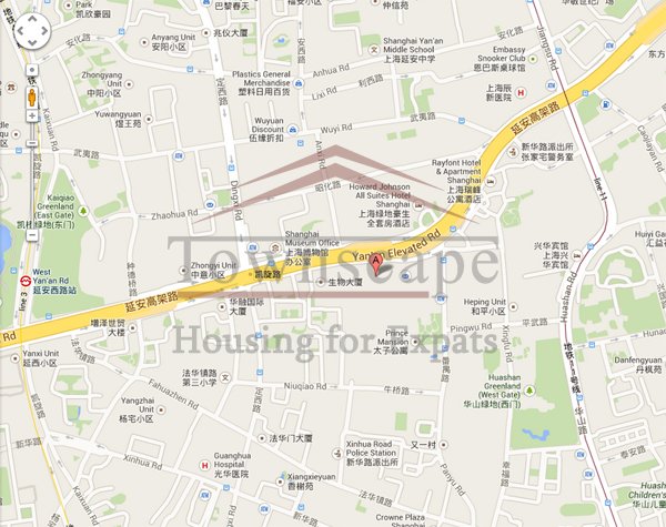 shanghai apartment for expat Big unfurnished lane house with wall heating on West Yan an road