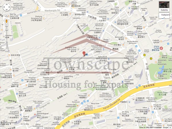 shanghai expats rent flat Cozy studio wall heated apartment for rent in Jingan Temple district