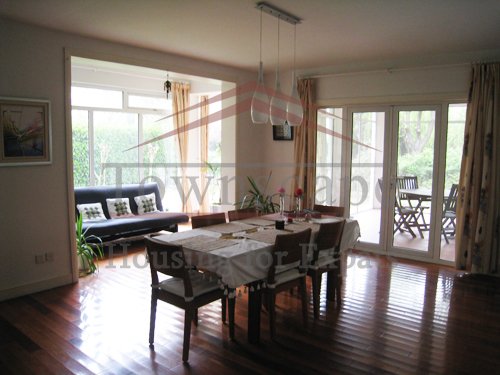 shanghai apartment Big 5 BR villa with garden in Gubei district