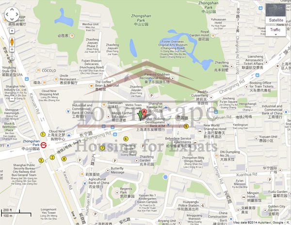 zhongshan park rent High floor and big Parkview Apartment for rent near Zhongshan Park