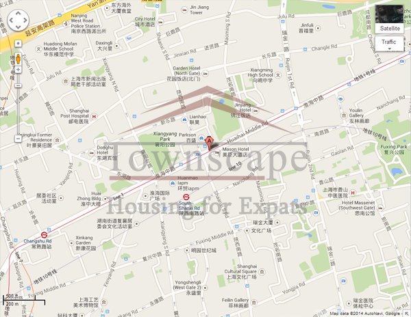 houses for rent shanghai 2 level wall heated old apartment on Middle Huaihai road