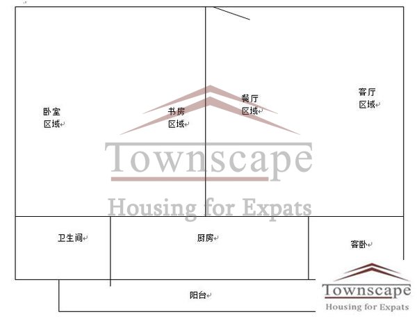 houses for rent in shanghai Lane House with balcony near Middle Huaihai road
