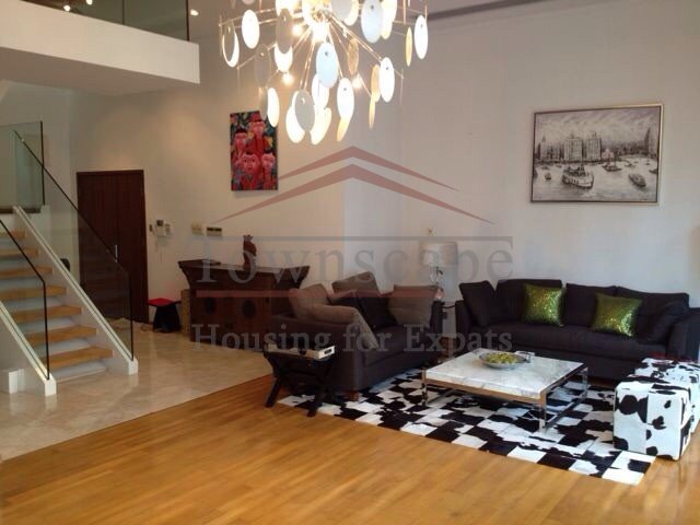 diamond villa shanghai rentals Big 4BR 2 Level duplex Diamond Apartment for rent