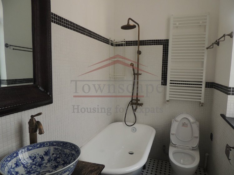 huashan road rent shanghai Renovated old apartment for rent with fierplace and wall heating