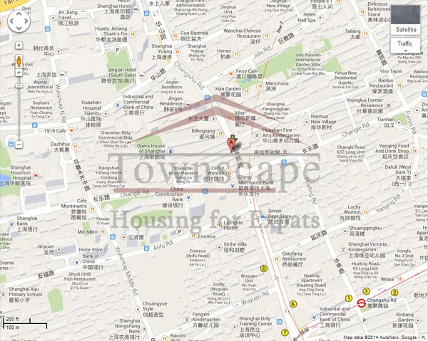changshu road rent apartment 2 Level lane house with terrace and wall heating on changshu road rent in Shanghai