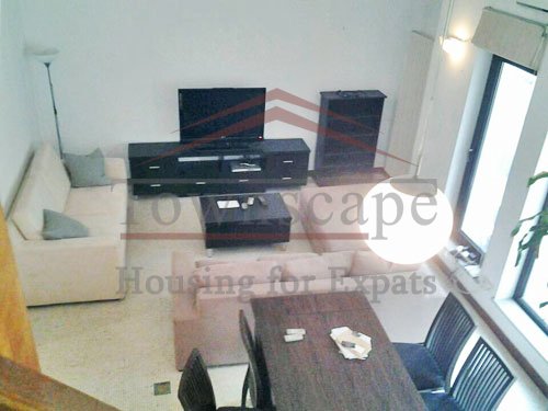 changshu road rent apartment 2 Level lane house with terrace and wall heating on changshu road rent in Shanghai