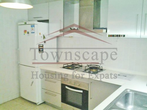 shanghai changshu road rent apartment 2 Level lane house with terrace and wall heating on changshu road rent in Shanghai