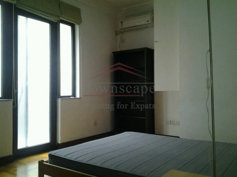 duplex apartment rent 2 Level lane house with terrace and wall heating on changshu road rent in Shanghai