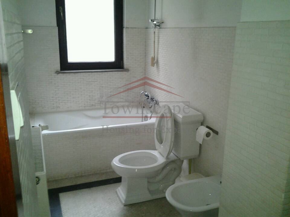duplex apartment rent 2 Level lane house with terrace and wall heating on changshu road rent in Shanghai