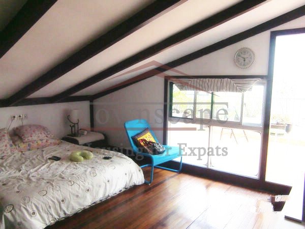 House in french concession shanghai for rent 2 Level lane house with roof terrace in center of French Concession