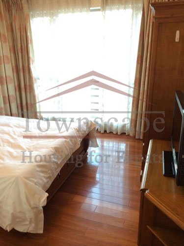 wooden floor and bright apartments shanghai for rent High floor and nice view apartment for rent near Jiaotong University