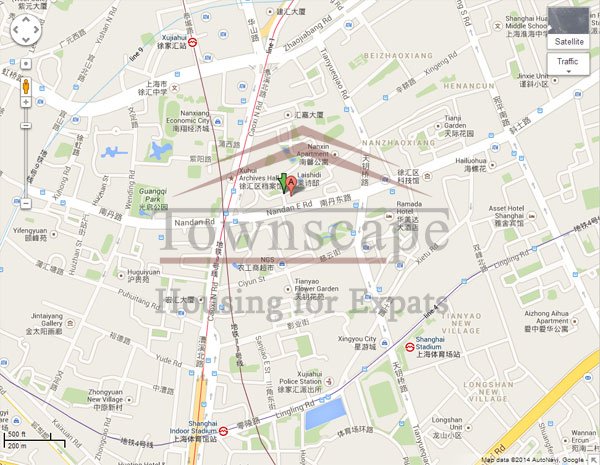 big apartment for rent in xujiahui Big 4 BR apartment with study for rent in center of Shanghai