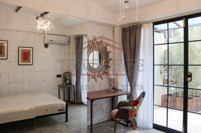 xuhui rent modern apartment with terrace apartment stylish apartment with garden on Changle road
