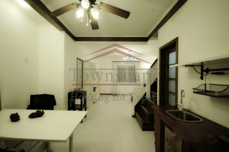 bright house for rent in shanghai 2 level lane house for rent in French Concession