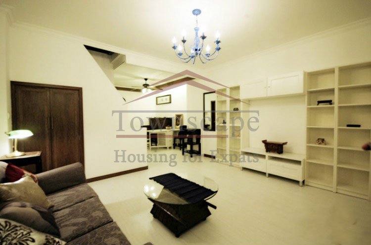 shanghai renting renovated apartments 2 level lane house for rent in French Concession