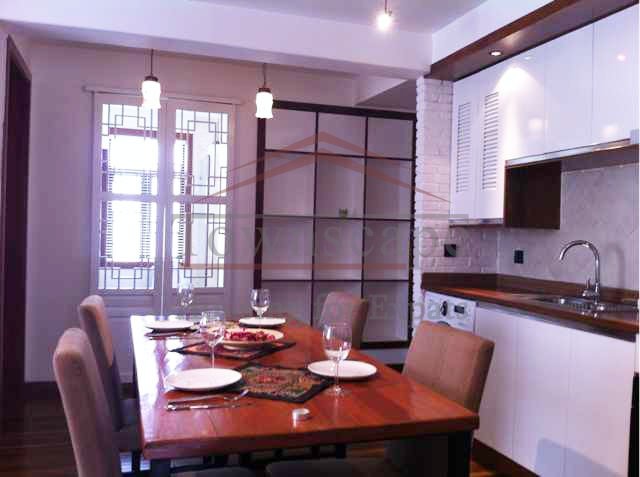 apartment with open kitchen for rental Shanghai Wall heated old renovated apartment for rent in center of Shanghai