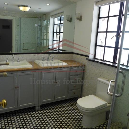 renovated lane houses rentals shanghai 2 level unfurnished duplex apartment for rent in center of Shanghai