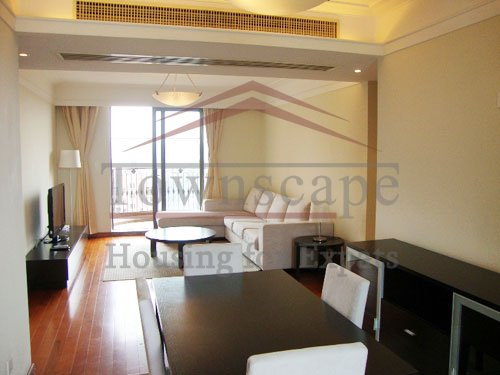 pudong flat with wooden floor for rent High floor and nice view apartment in Summit Residence in Shanghai