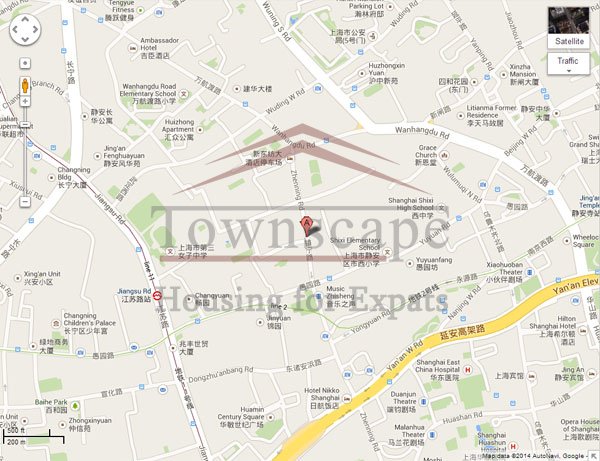 renovated apartment for rent Old 3 BR renovated apartment with terrace for rent on Zhengning road