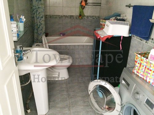 center of shanghai old apartment with terrace Big fully furnished apartment with terrace for rent