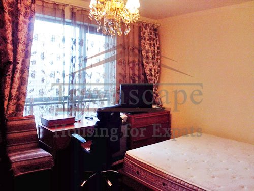 flats with balcony for rent in shanghai Nicely furnished and renovated apartment in Maison Des Artistes