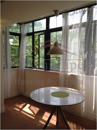 wooden floor and bright apartment rentals in shanghai Bright and renovated old apartment for rent in the center of Shanghai