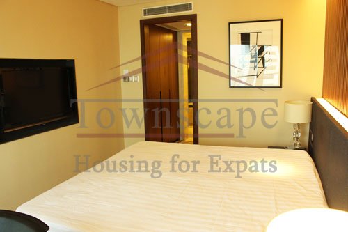 shanghai renovated flats for rent High floor and nice view apartment in Hongkong Plaza in Shanghai