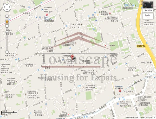 Old apartment for rent on south shanxi road 2 level renovated apartment with terrace and wall heating for rent on Shanxi road
