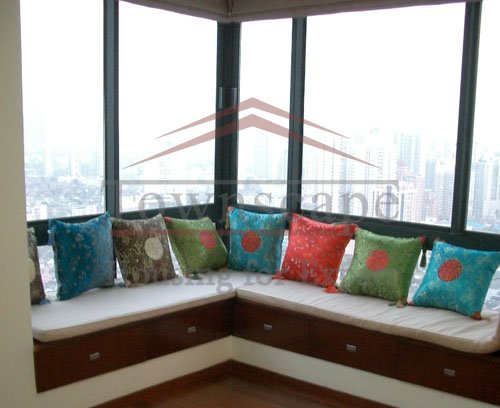 rent new apartment in shanghai with nice view Fully furnished high floor apartment for rent near Peoples Square