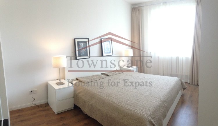 wall heated shanghai rentals Bright and renovated apartment with wall heating for rent near FFC