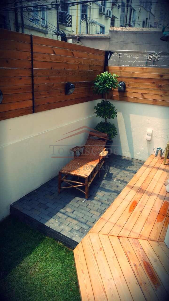 house for rent in shanghai with terrace Beautiful renovated lane house with nice terrace