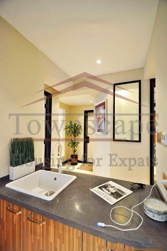 luxury apartment rent shanghai Beautiful renovated lane house with nice terrace