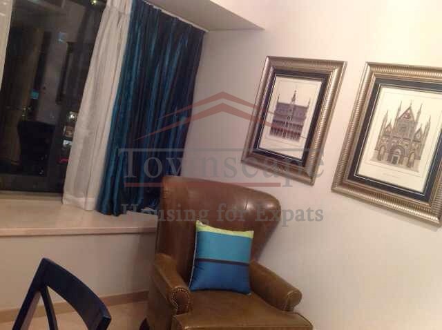flats renting with new design in shanghai River view apartment with floor heating for rent in Pudong
