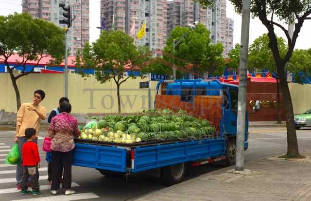 local fruit seller in Green City