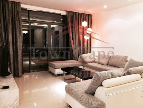Top of city rent apartment in Shanghai Stylish high floor apartment for rent in Top of City