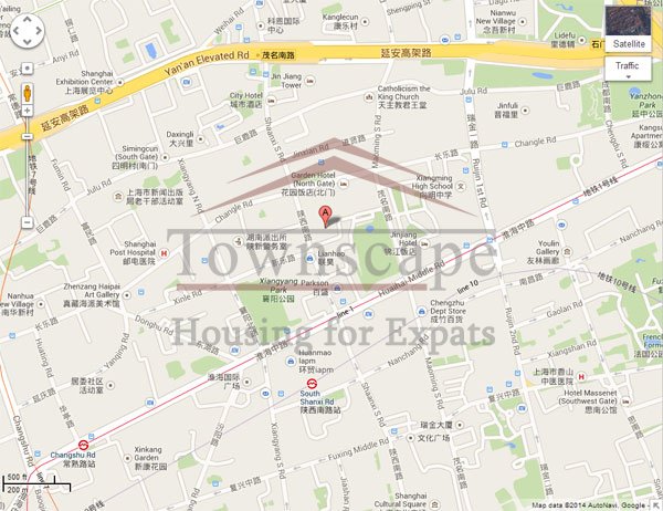 shanghai rentals in ffc Wall heated apartment with garden near Middle Huaihai road