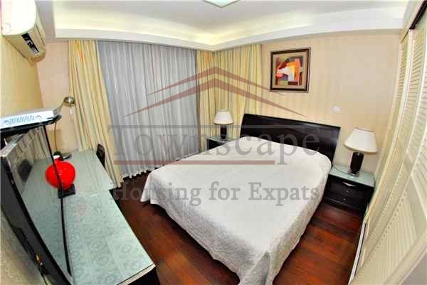 spacious apartment shanghai Spacious furnished apartment with polished wooden floorboards