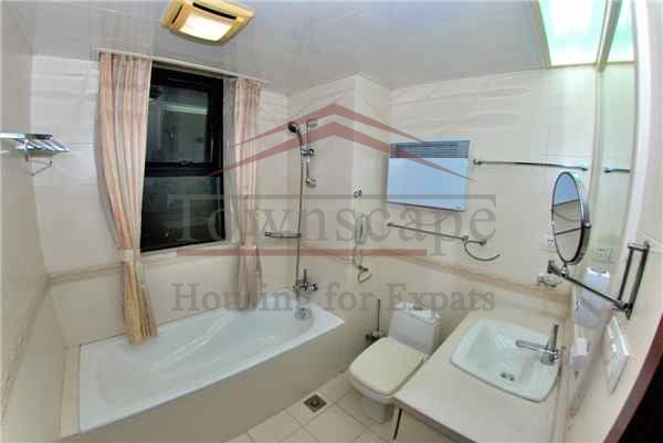 apartments downtown shanghai Spacious furnished apartment with polished wooden floorboards