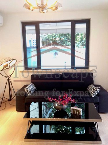 bright property with garden rent in shanghai Beautiful lane house with garden for rent in French Concession