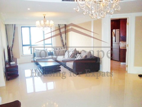 bright apartment rentals shanghai High floor and nice view apartment for rent near Suzhou river