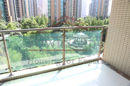 shanghai flats rentals with terrace Renovated apartment for rent in Ladoll near West Nanjing road