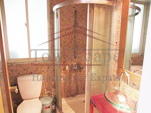 shanghai apartment with terrace rentals Bright apartment for rent in Jingan Temple area