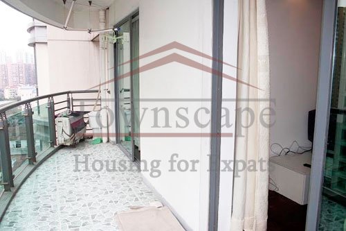 shanghai rent apartment with balcony Cosy apartment with big balcony for rent in Sinan Garden