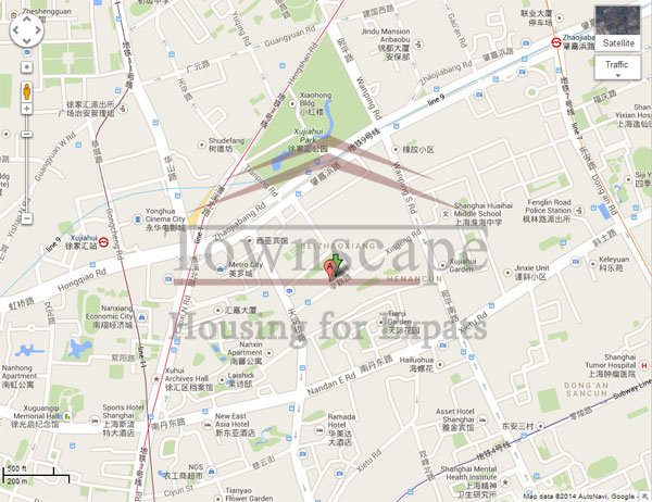 xujiahui rent High floor and nice view apartment for rent in Xujiahui