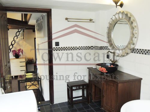 two floor flats rentals in shanghai 2 level old renovated apartment for rent on Fuxing road