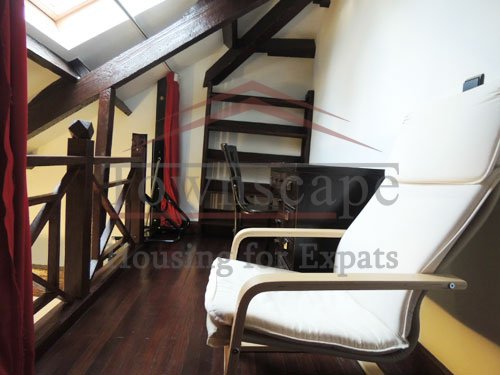 two level shanghai renting flats 2 level old renovated apartment for rent on Fuxing road