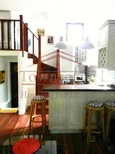 english speaking realtor shanghai Stylish apartment for rent in French Concession with roof terrace