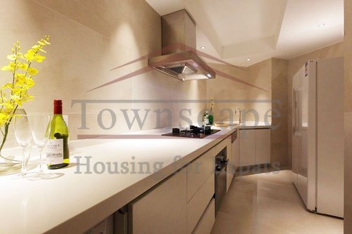 central residence for rent shanghai Luxury and bright apartment with balcony for rent in Central residence