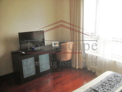 wooden floor flat for rent in shanghai Renovated apartment for rent in Maison Des Artistes